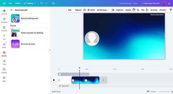Canva Screen Recorder
