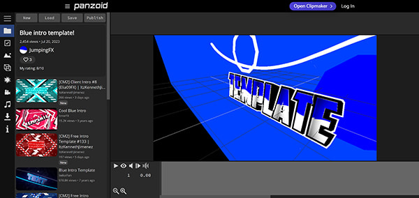 Panzoid Gaming Intro Maker
