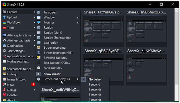 Alternativa ShareX a Greenshot