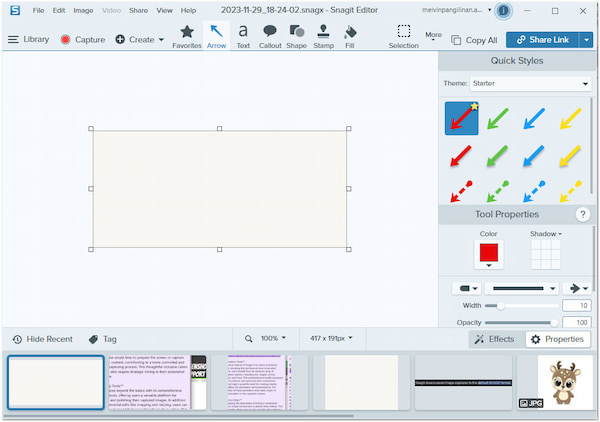 Snagit Editing and Annotation