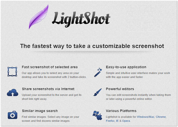 Nástroj Lightshot Screenshot Tool