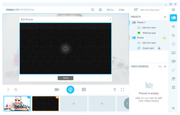 Manycam Main Interface