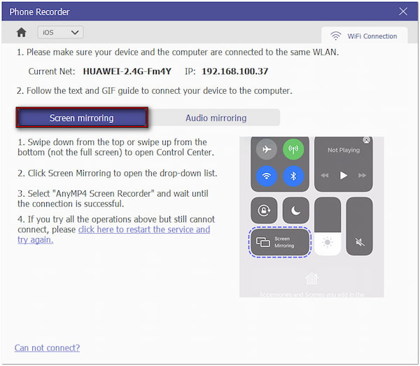Enable Screen Mirroring