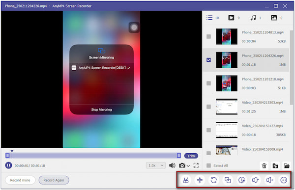 End iPhone Recording