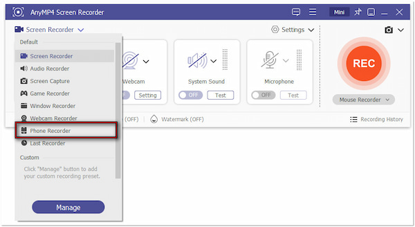 Select Phone Recorder