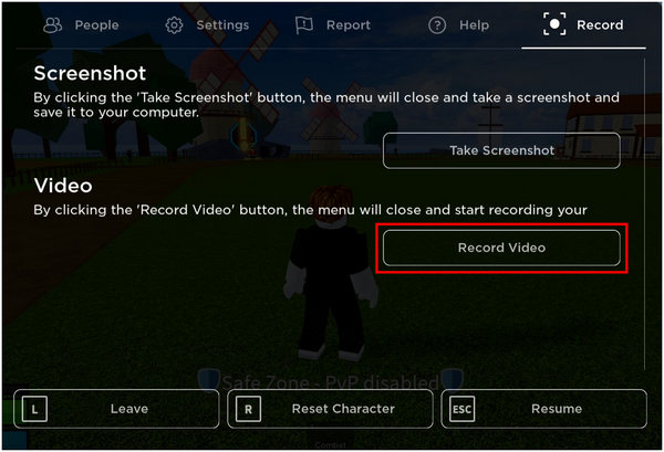 Nagraj wideo w Robloxie