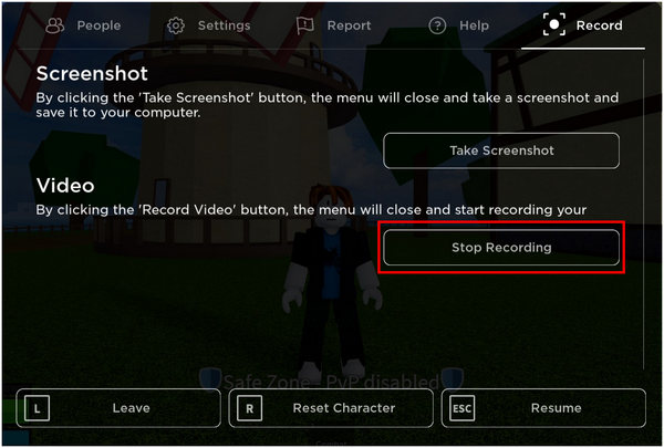 Roblox Stop Recording