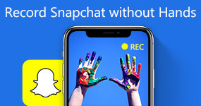 Spela in Snapchat utan att hålla knappen