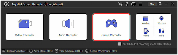 Navigate to Game Recorder