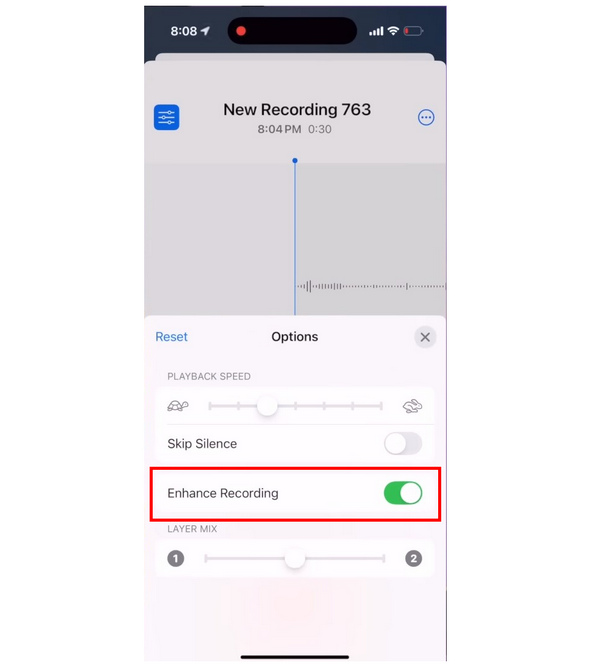iPhone Enhance Toggle