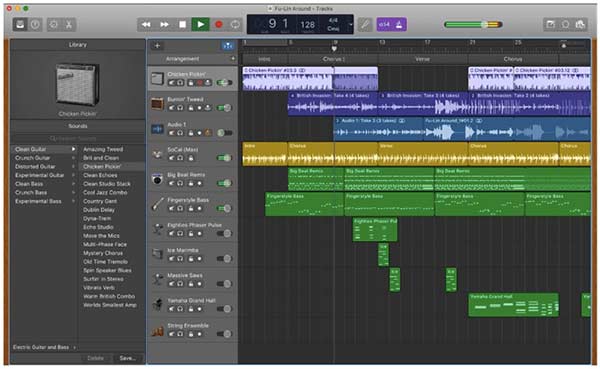 Nahrávejte hlas pomocí Garageband