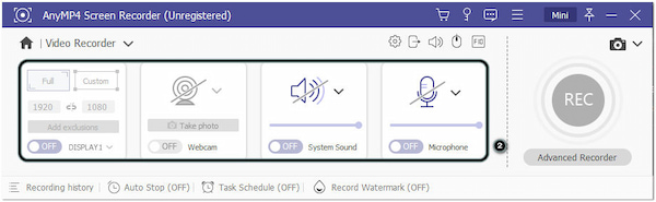 Opname-instellingen configureren