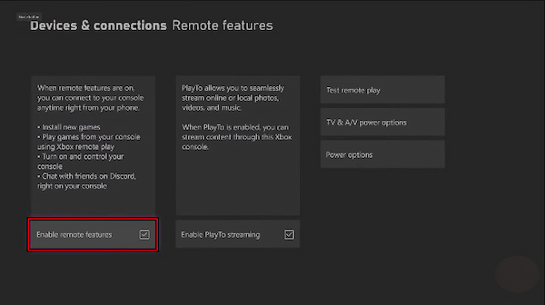Enable Remote Features
