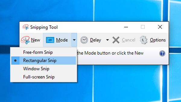 Screenshot su Dell con strumento Nipping