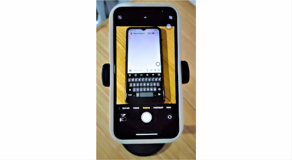 Captura de pantalla de Snapchat usando otro dispositivo
