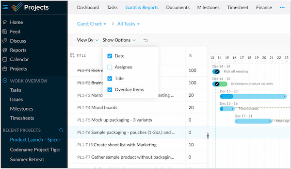 Software de gerenciamento de projetos