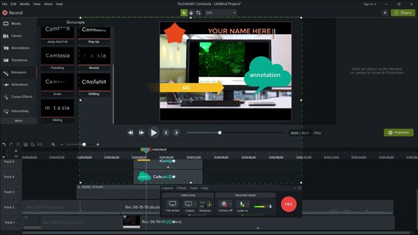 Camtasia экранный рекордер