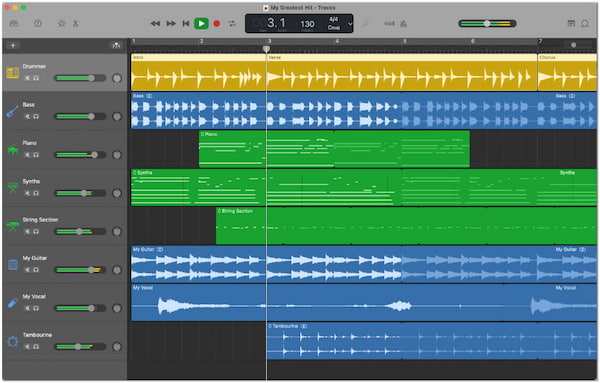 Устройство записи подкастов GarageBand