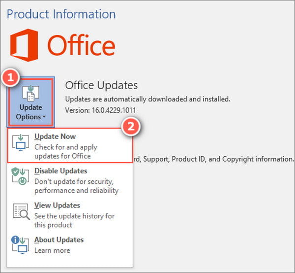 Click to Run Update Microsoft 365