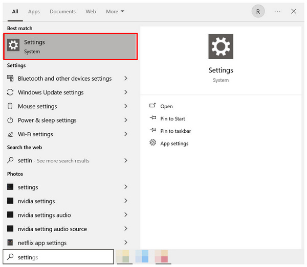 Search Settings