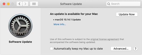 Uppdatera mac