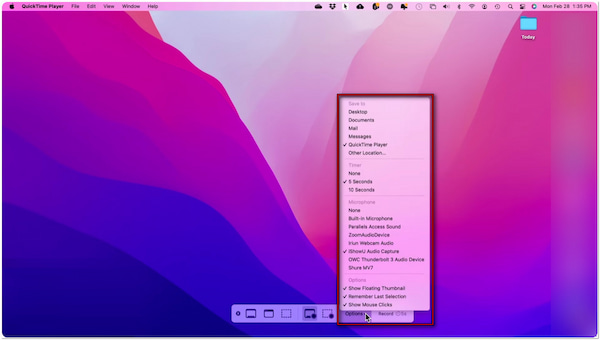 Access Recording Settings