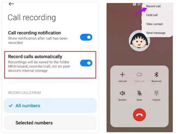 Record Samsung Calls Automatically