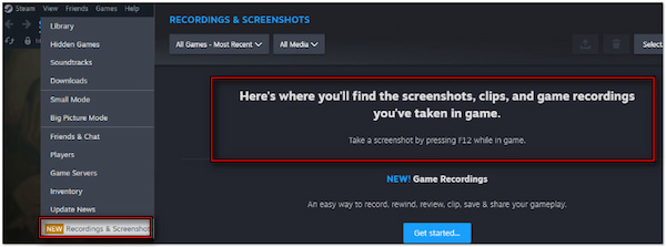 Access Recordings And Screenshots