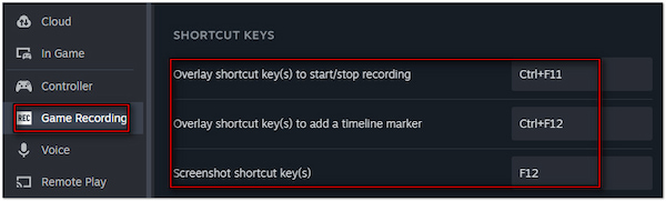 Steam Shortcut Key