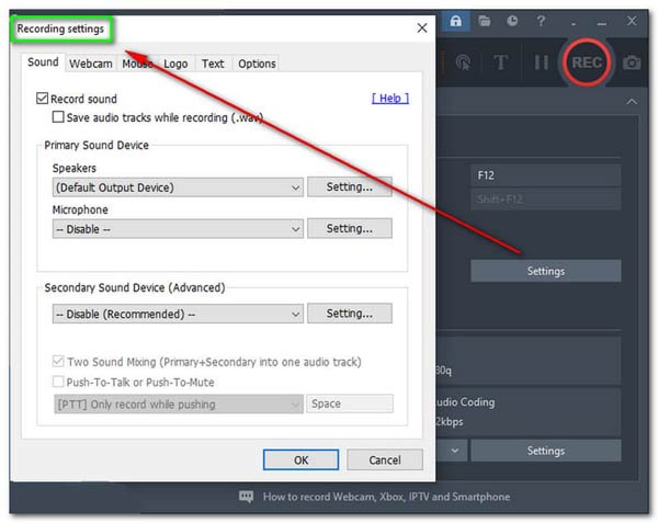 Bandicam Record Settings