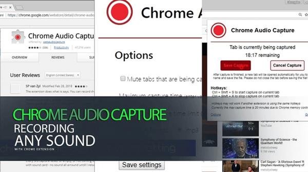 Acquisizione audio di Chrome