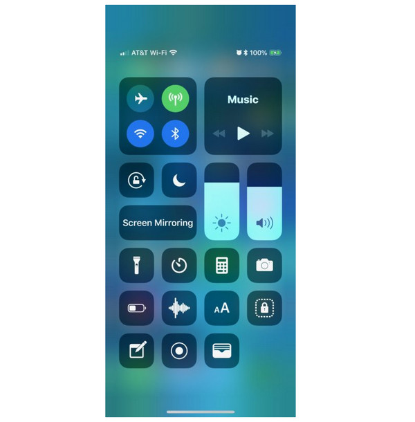 iPhonex Kontrollcenter