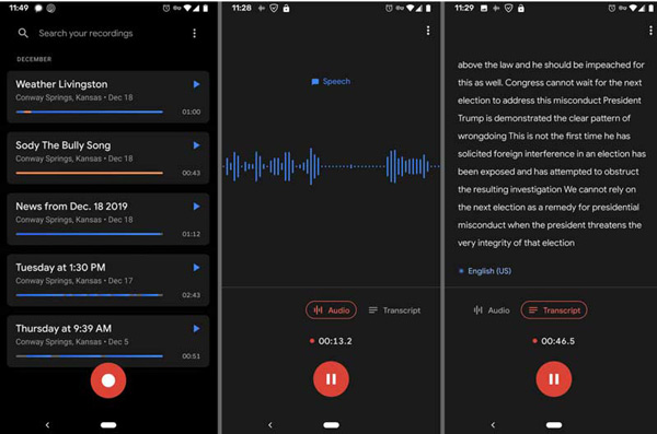Record Pixel Audio With Google Recorder