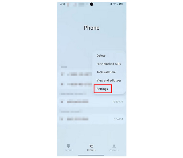 Built In Recorder Settings