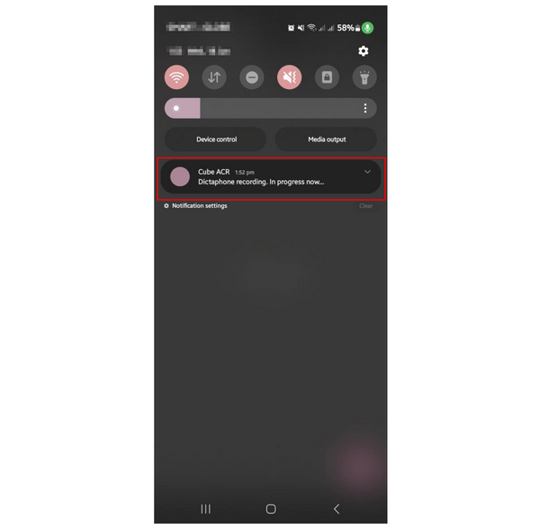 Cube Acr Recording Notification