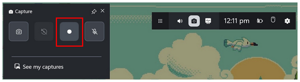 Xbox Game Bar Record Button