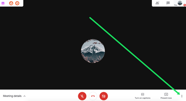 Google Meet More Button For Recording