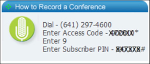 Record conference calls on FreeConferenceCall