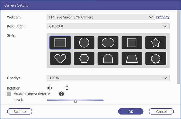 Adjust Webcam Settings Anymp4