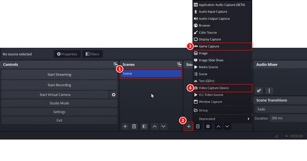 Set Recorded Sources In Obs