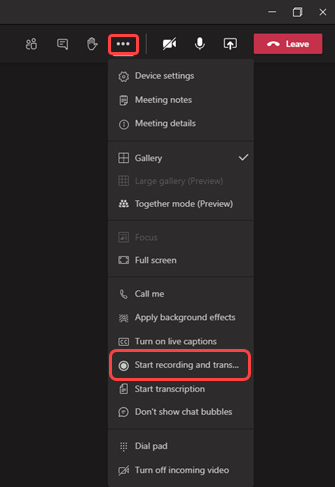 More option