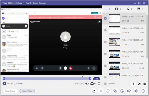 End Viber Recording