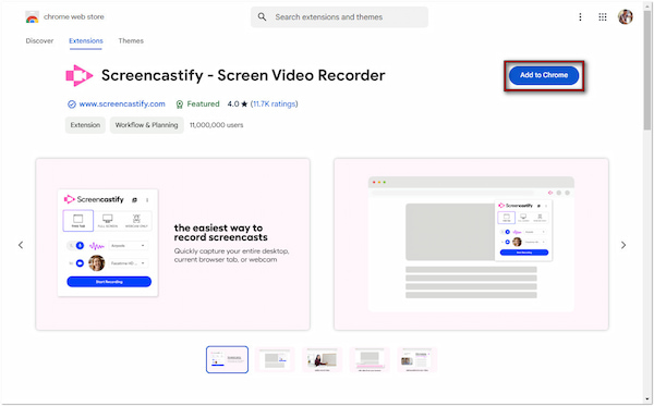 Add Screencastify to Chome