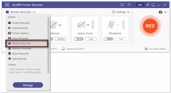 Select Window Recorder