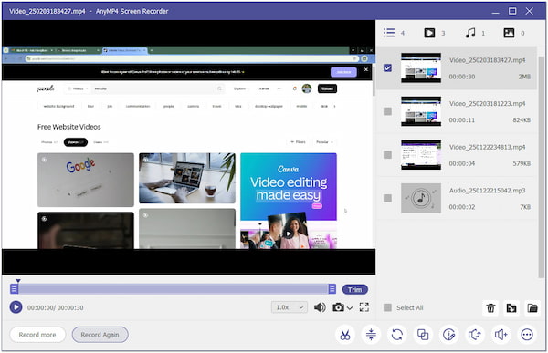 Stop Recording Video