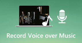 Record Voice over Music