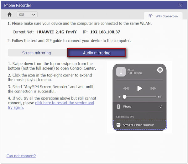 Audio Mirroring Option