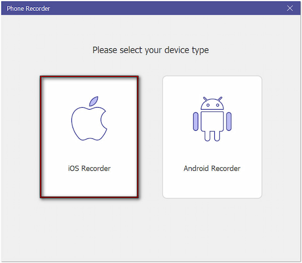 Choose Device Type