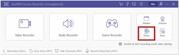 Navigeer naar Telefoonrecorder