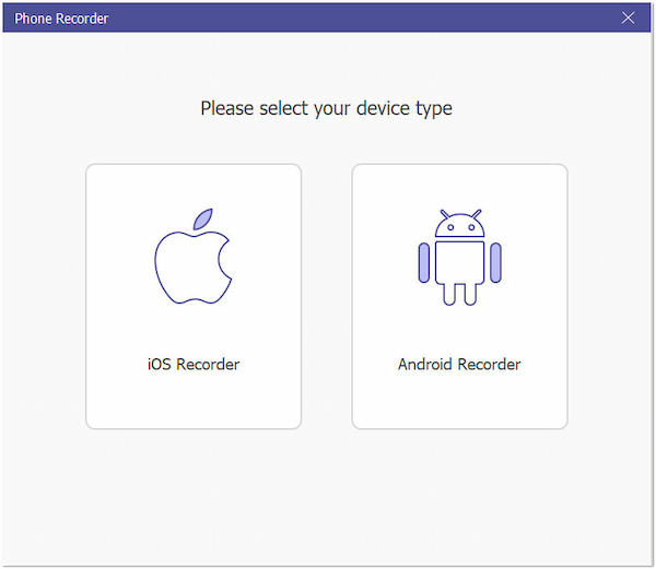 Selecteer Apparaattype